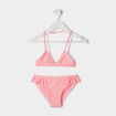 Maillot de bain 2 pièces rose fluo fille