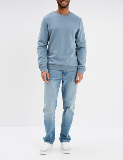 Sweat avec col rond gris homme