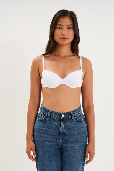 Soutien-gorge padd&eacute; embo&icirc;tant blanc femme