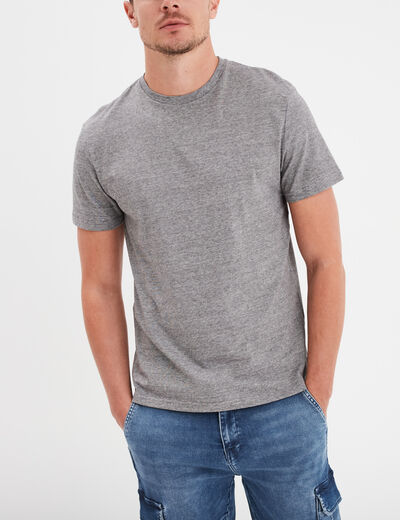 T-shirt col rond manches courtes Creeks gris foncé homme