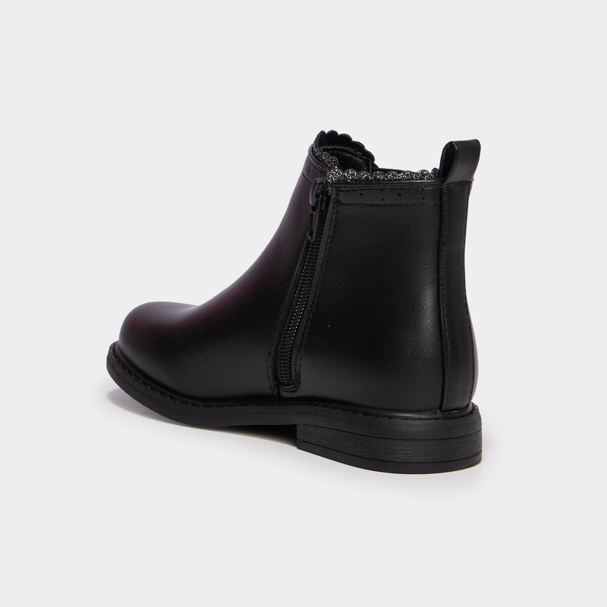 Boots chelsea &agrave; d&eacute;tails paillettes noir fille