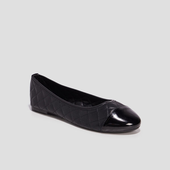 ballerines matelassees noir femme Ballerines matelassées noir femme