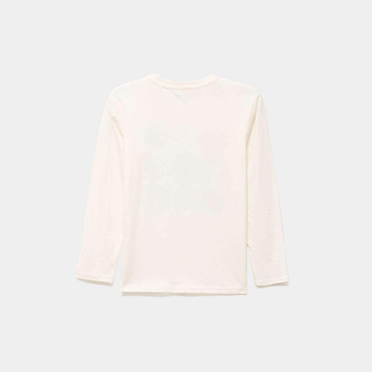 T-shirt manches longues coton ecru gar&ccedil;on