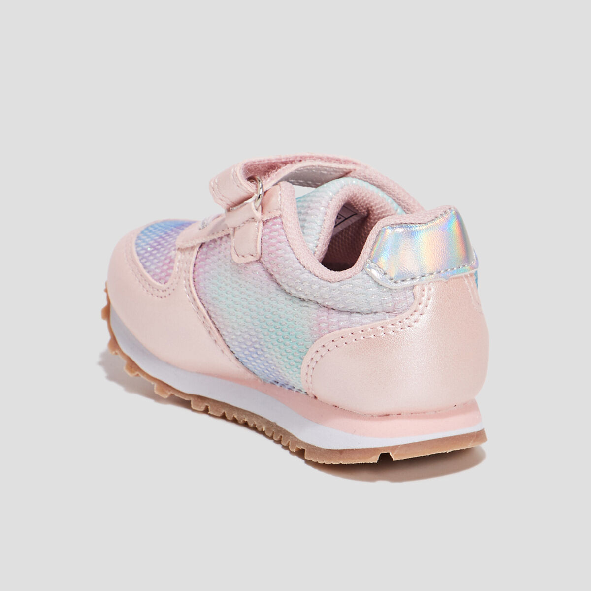 Baskets running à scratchs multicolore bébé fille