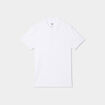 Polo en coton manches courtes blanc homme