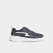 Baskets running &agrave; lacets bleu fonc&eacute; homme