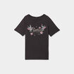 T-shirt manches courtes coton Liberto noir femme