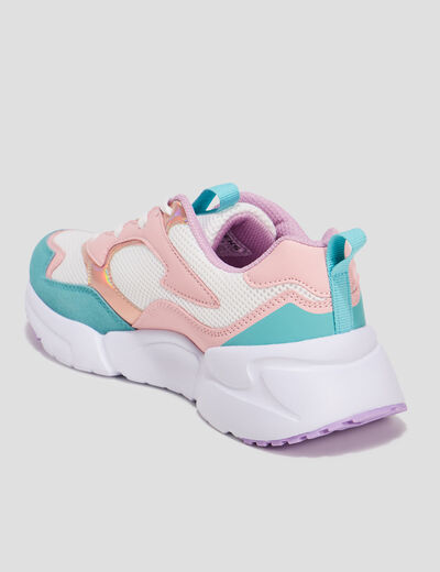 Baskets running à lacets Creeks multicolore fille