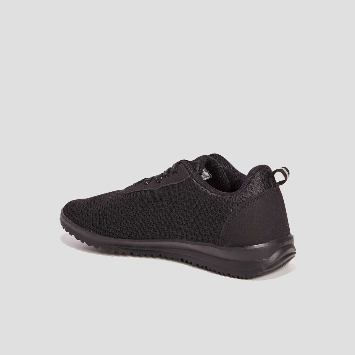 Baskets running &agrave; lacets noir femme