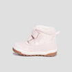 Bottines fourr&eacute;es &agrave; scratchs Trappeur rose b&eacute;b&eacute; fille