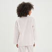 Ensemble pyjama pantalon chemise coton ecru femme