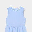 Robe c&eacute;r&eacute;monie &agrave; volants sans manches bleu ciel fille