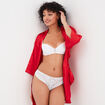 Shorty en dentelle blanc femme