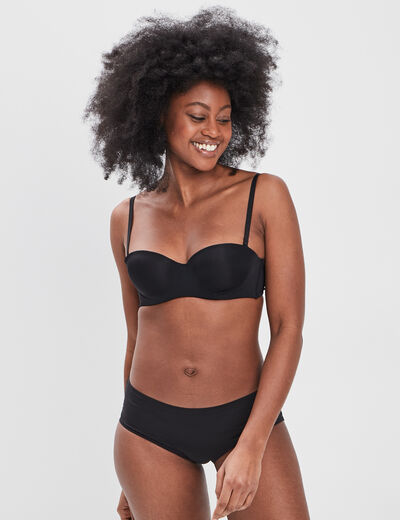 Shorty microfibre sans coutures noir femme