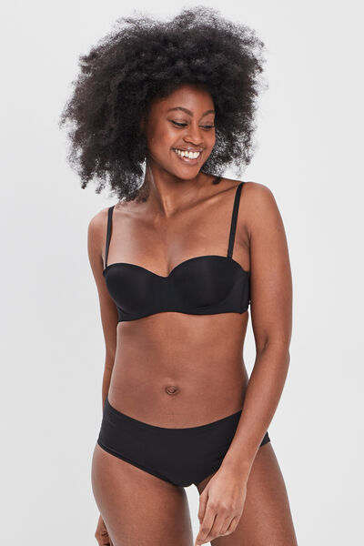 Shorty microfibre sans coutures noir femme