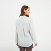 Chemise manches ajustables 1 poche coton vert kaki femme