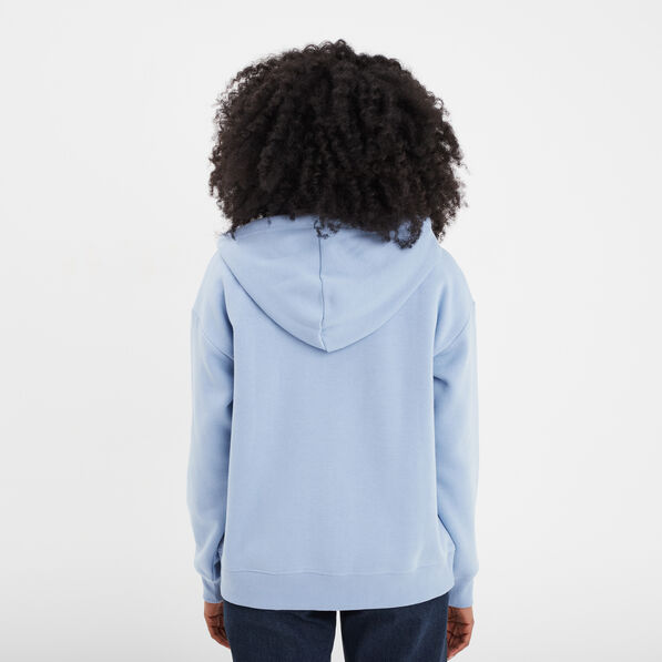 Sweat zippé à capuche Creeks Original bleu clair femme