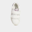 Tennis basses à scratchs Liberto blanc fille