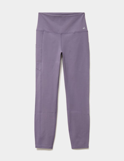 Legging de sport taille haute violet femme