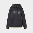 Sweat hoodie 1 poche AC/DC gris fonc&eacute; homme
