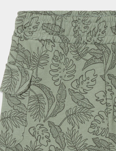 Short avec poches et taille élastiquée vert pastel bébé garçon