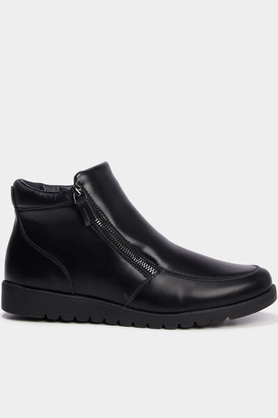 Boots zipp&eacute;es noir femme