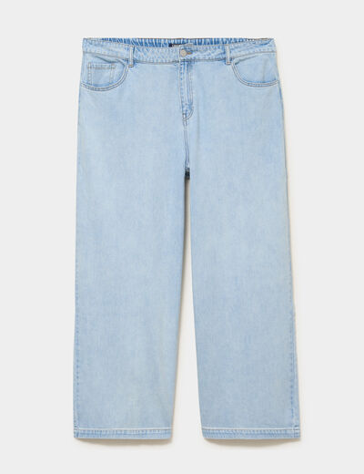 Jean large taille &eacute;lastiqu&eacute;e denim triple stone femme grande taille