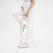 Legging grossesse en coton blanc femme maternit&eacute;