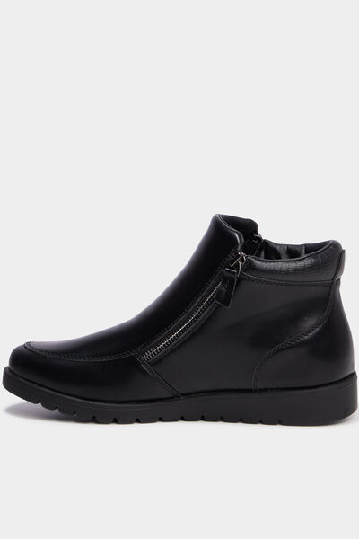 Boots zipp&eacute;es noir femme