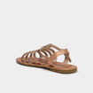 Sandales multibrides couleur argent fille