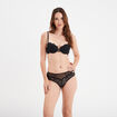 Soutien-gorge corbeille paddé dentelle noir femme