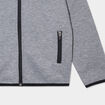Sweat zipp&eacute; &agrave; capuche gris clair gar&ccedil;on