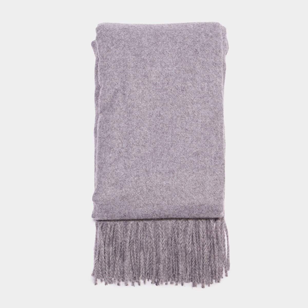 Écharpe à franges gris homme