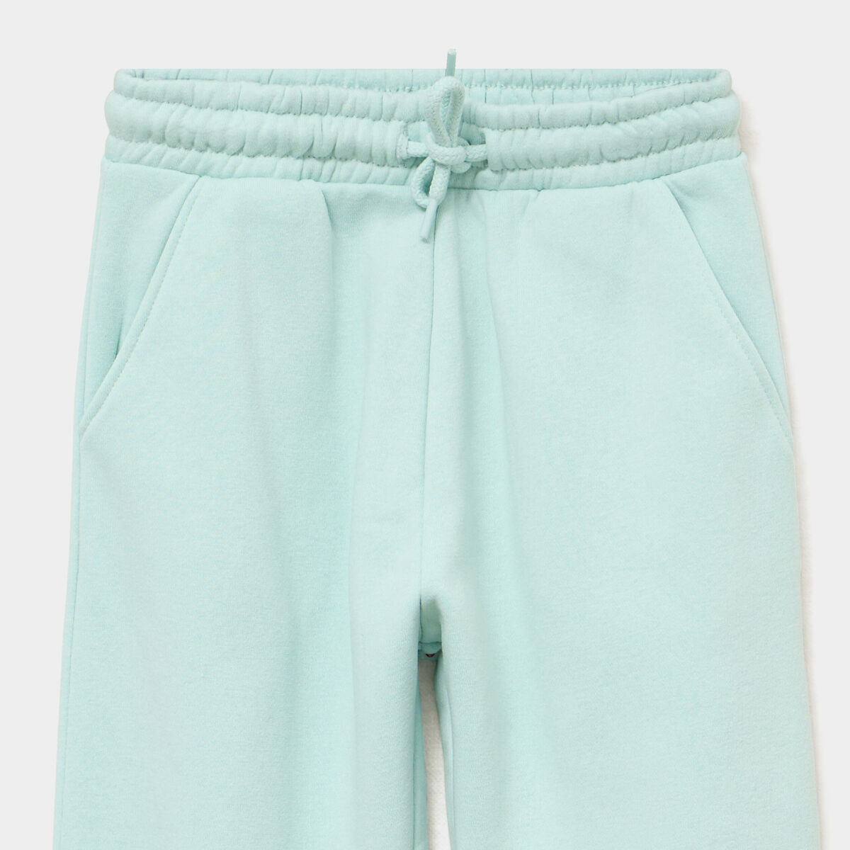 Pantalon de jogging molleton vert pastel fille