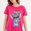 Ensemble pyjama Lilo et Stitch rose fushia femme