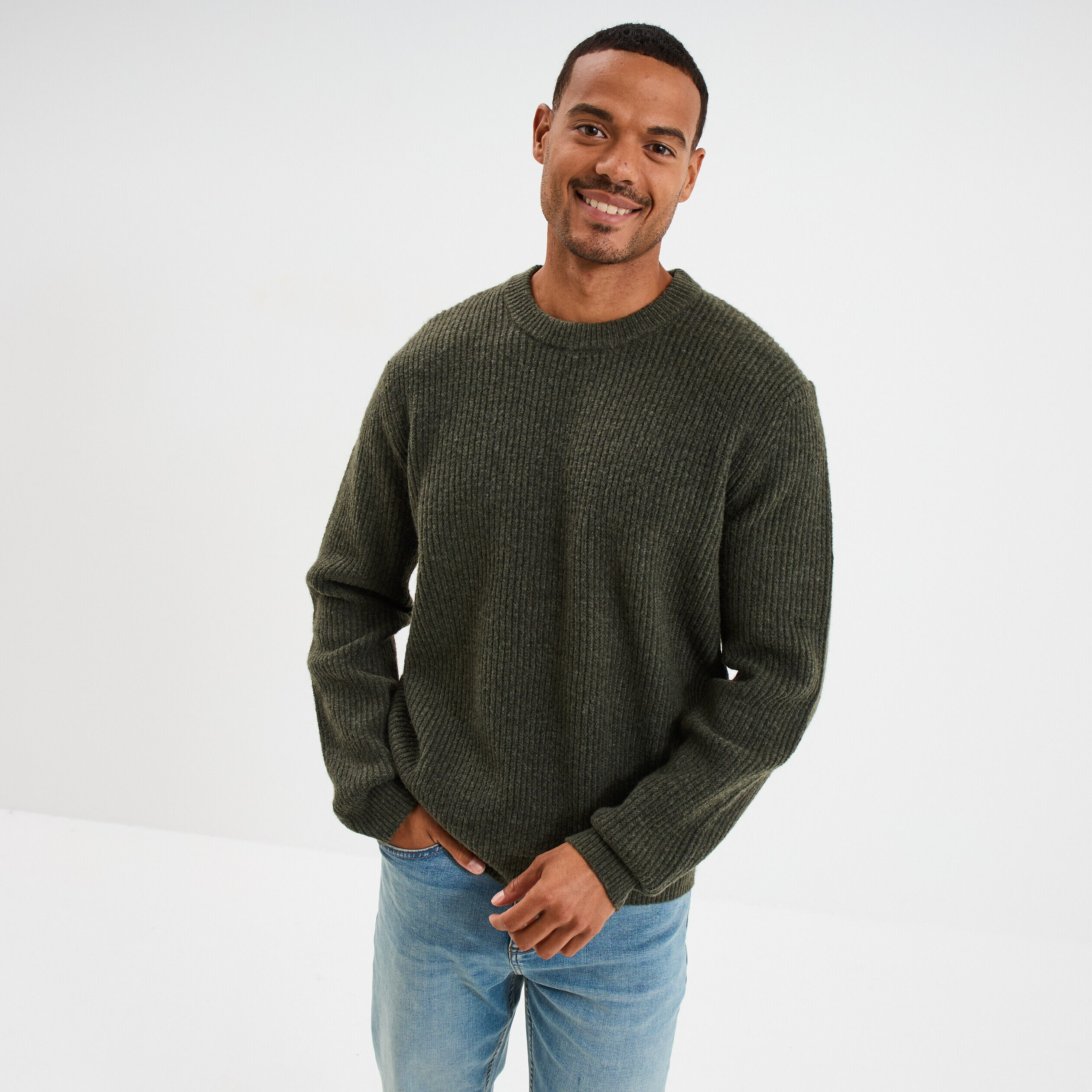Pull Col Roulé Homme - Manches Longues, Couleur Unie - Tissu Sweat élastique Et Chaud - Idéal Pour L'automne Et L'hiver - Coupe Ajustée - 8