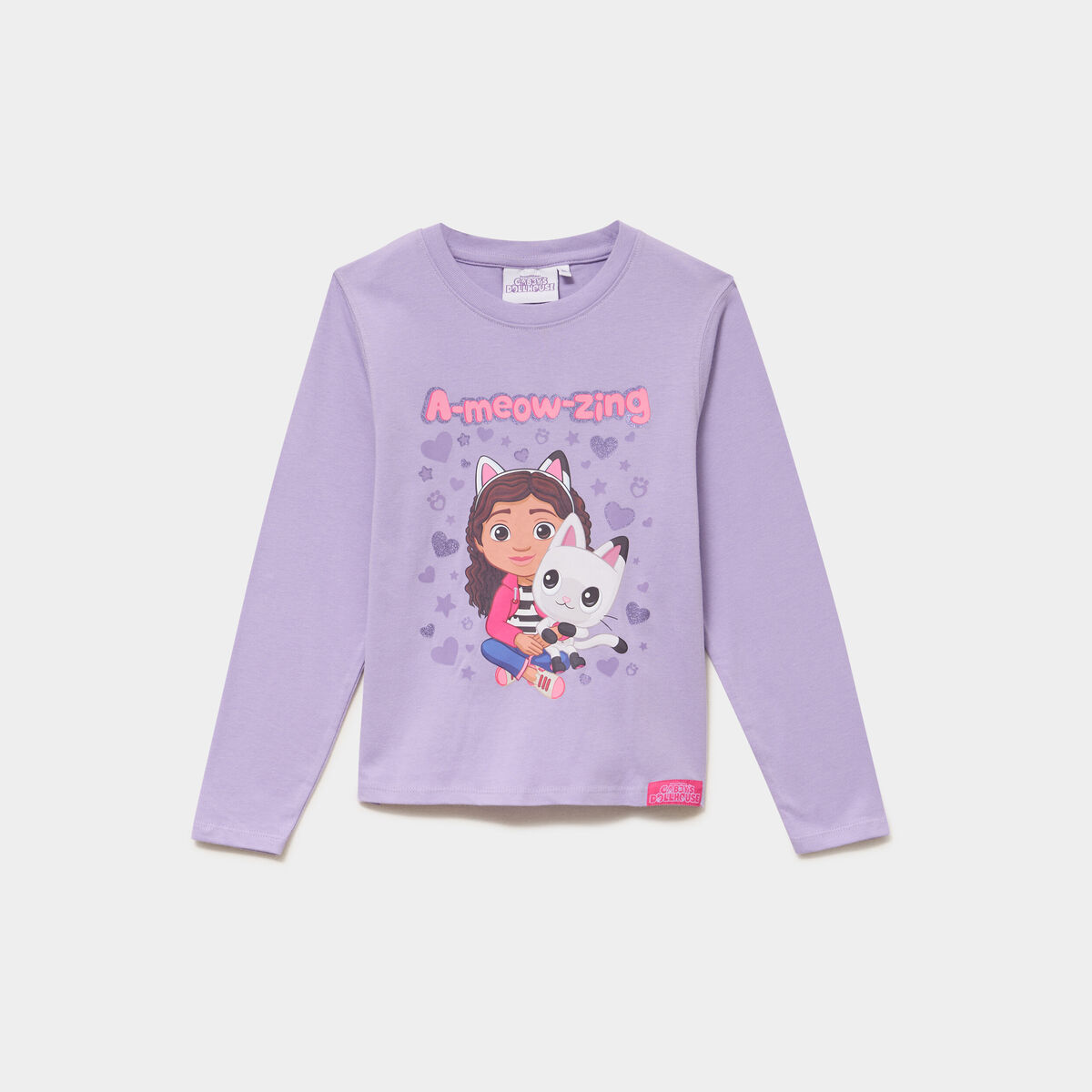 T-shirt Gabby et la maison magique mauve fille