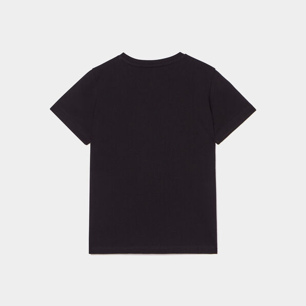 T-shirt manches courtes coton Naruto noir garçon
