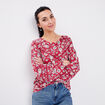 T-shirt manches longues Creeks ecru femme