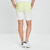 Bermuda straight à coulisse jaune clair homme