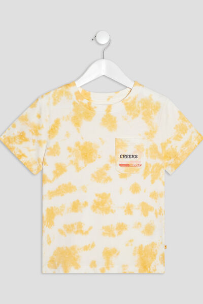 T-shirt manches courtes jaune garçon