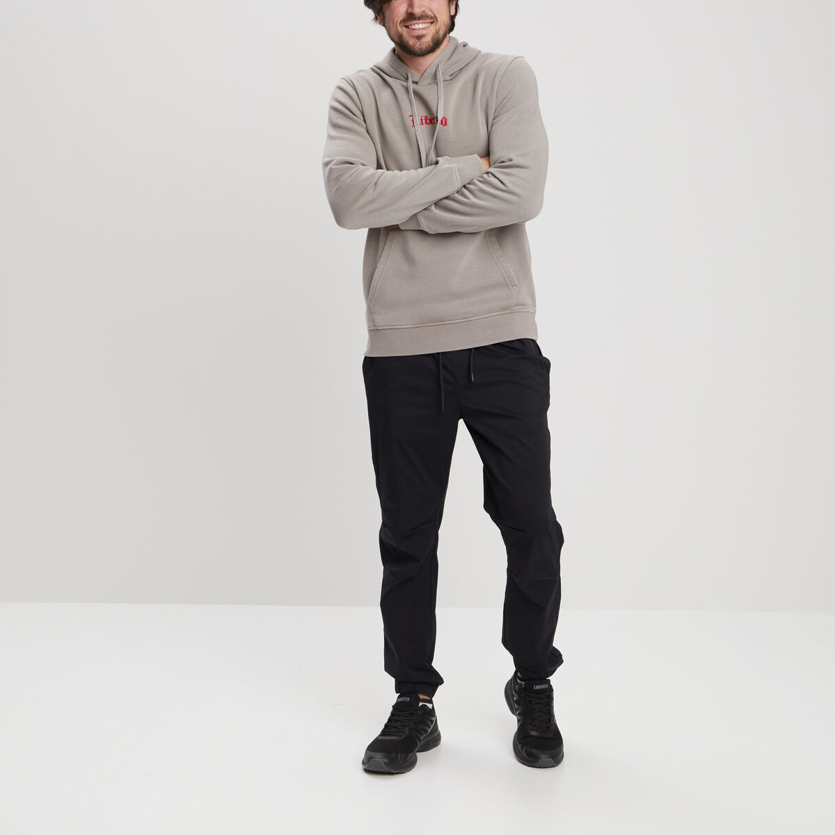 Pantalon de jogging taille à coulisse noir homme