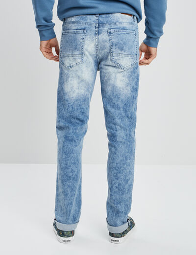Jeans slim 5 poches denim triple stone homme