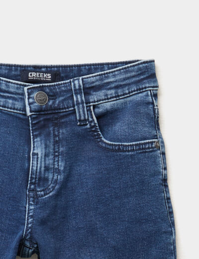 Jeans regular 5 poches denim stone gar&ccedil;on