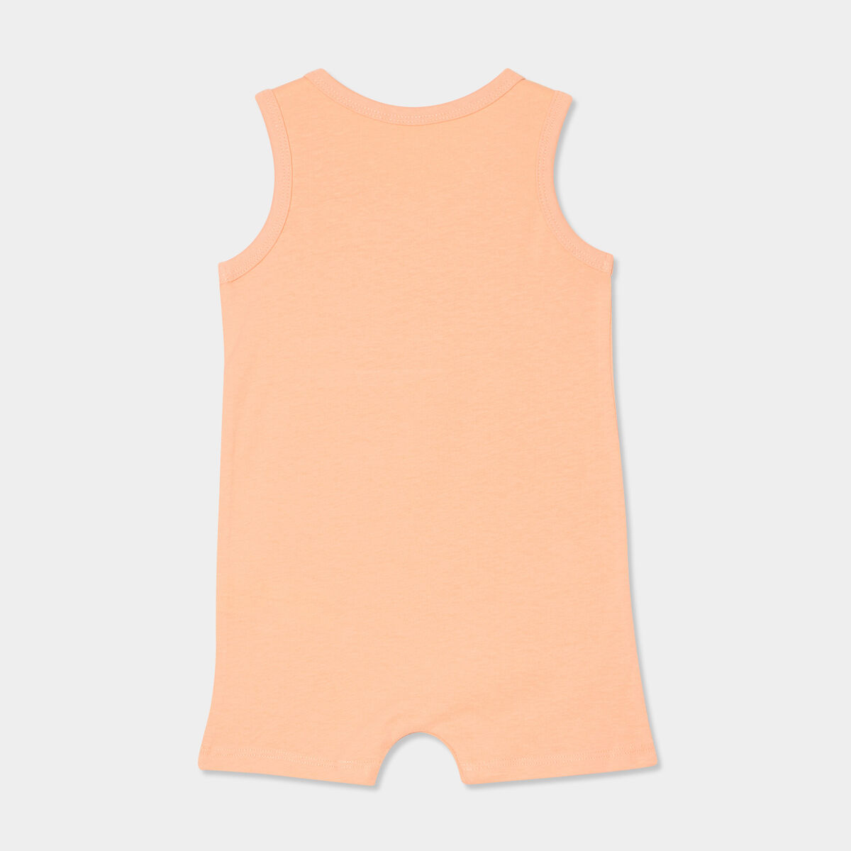 Combinaison de plage coton sans manches rose saumon bébé garçon