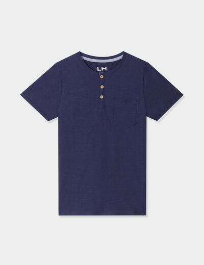 T-shirt manches courtes bleu marine garçon