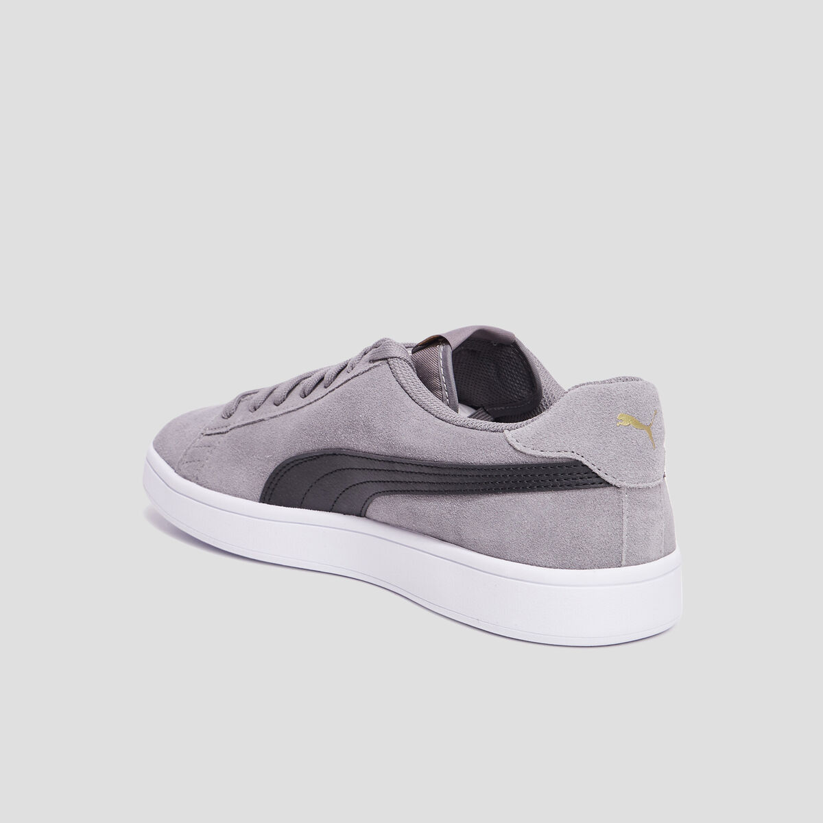 Tennis basses en cuir Puma Smash gris homme