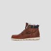 Bottines plates en cuir Liberto marron homme