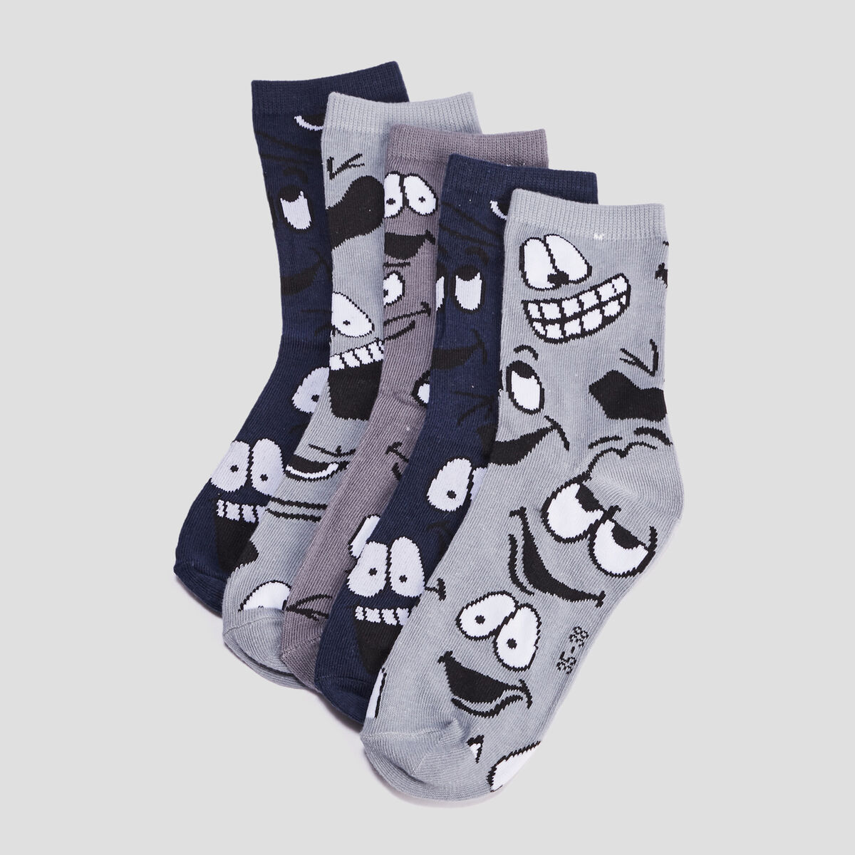 Lot 5 paires chaussettes multicolore gar&ccedil;on