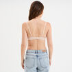 Soutien-gorge corbeille emboitant coton rose poudrée femme